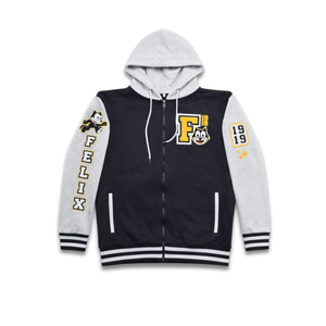 FELIX THE CAT ZIP CHENILLE HOODIE
